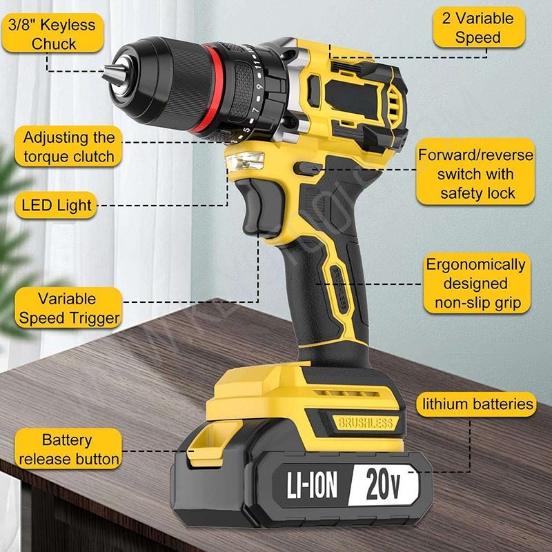 20v Brushless Household Repair Cordless Drill Tool Kit suppliers