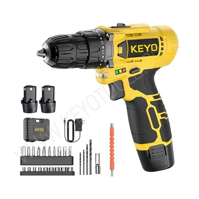 12v Cordless Drill Driver Kit with Battery and Charger