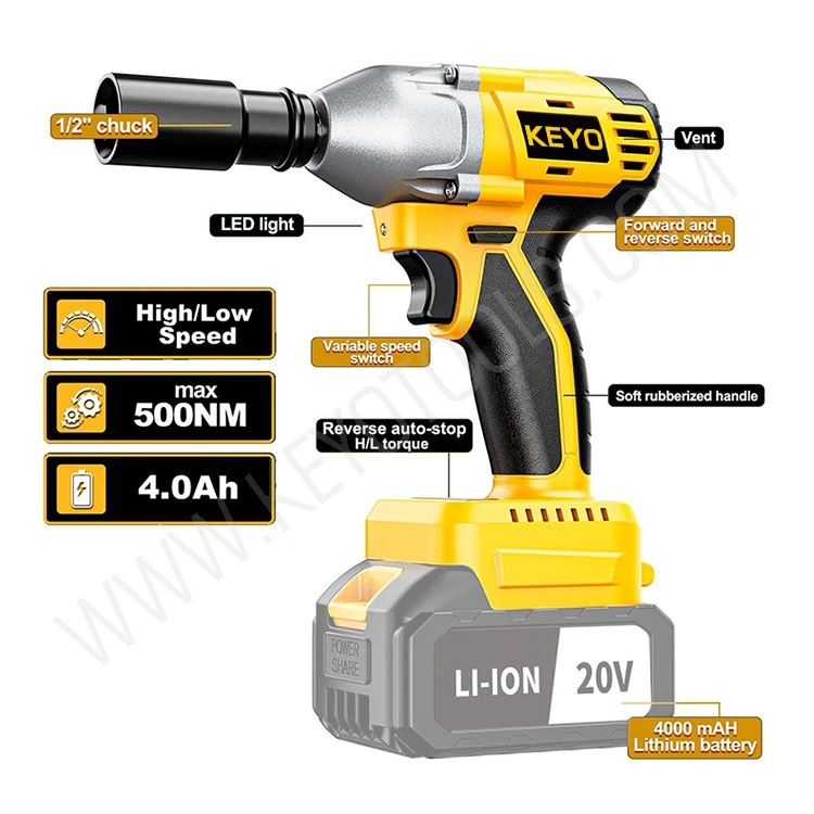 High Torque Brushless Cordless Impact Wrench suppliers