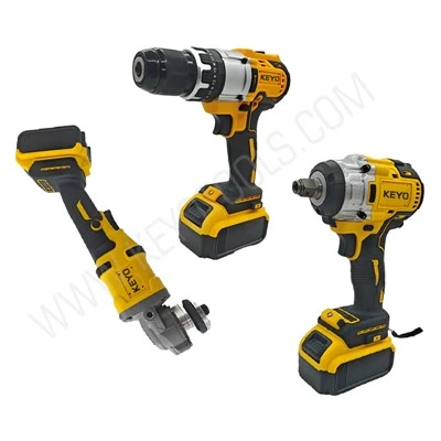 3 Pcs Grinder Drill and Impact Driver Combo Kit