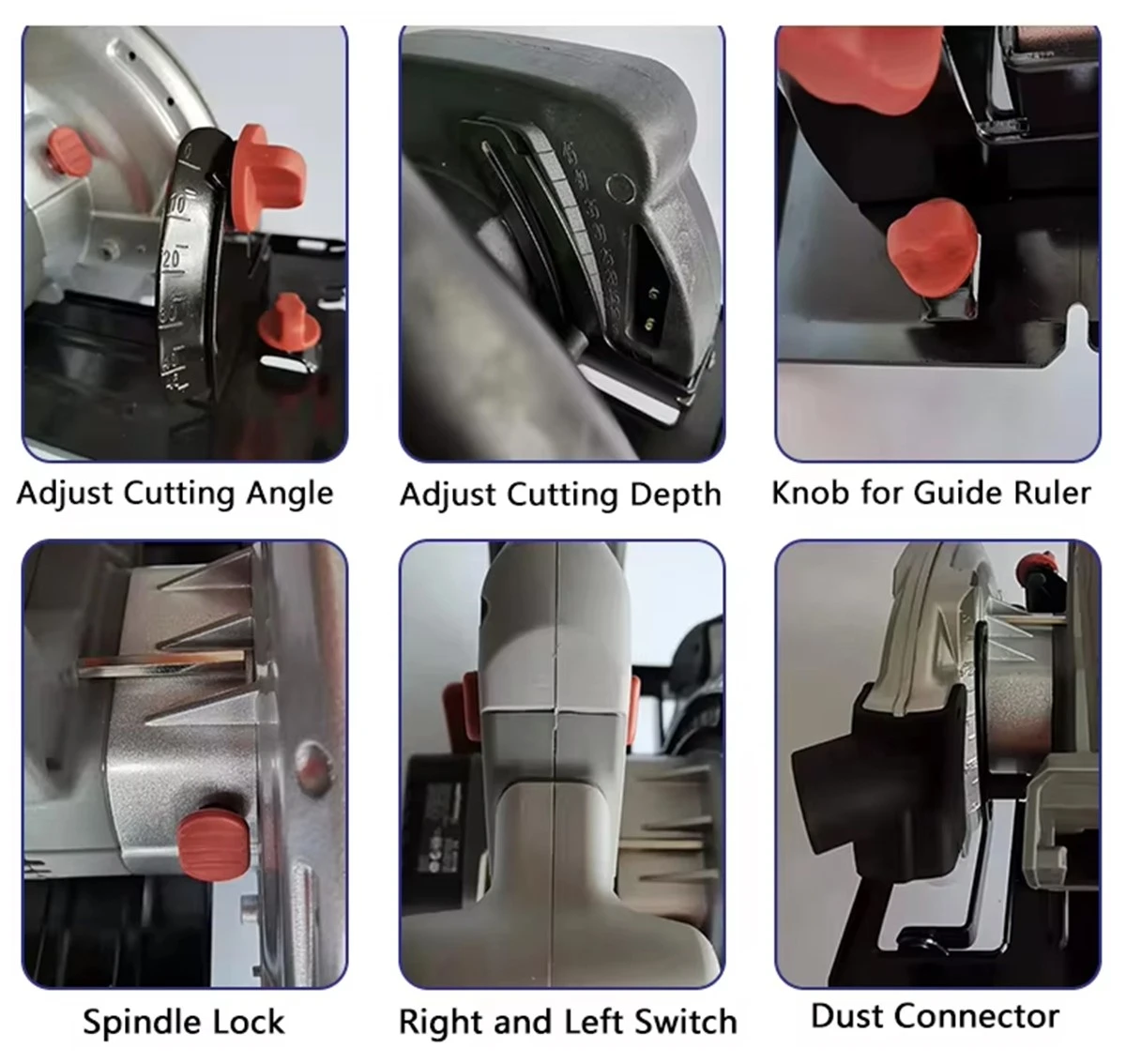 details of cordless circular saw